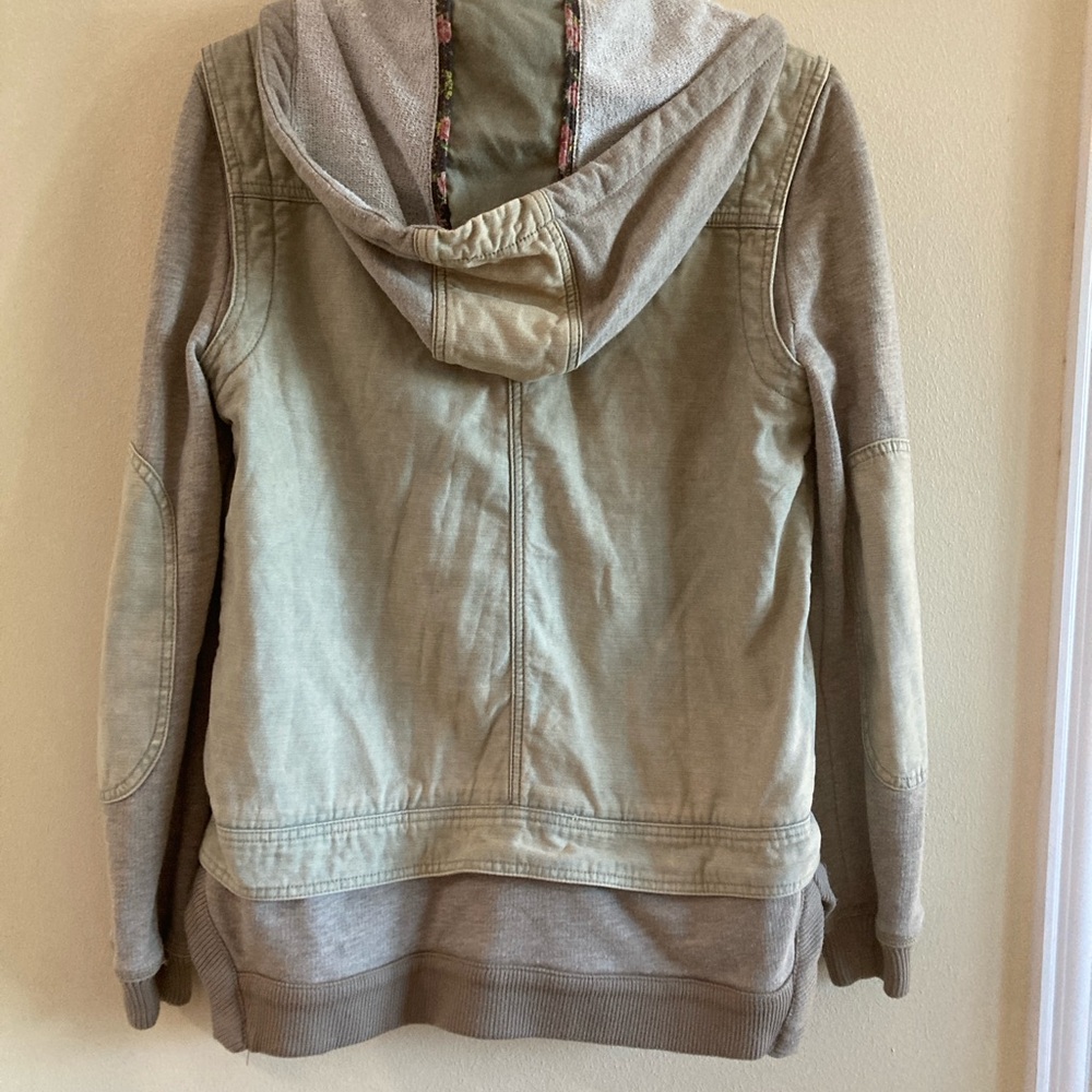 Free People Green and Tan/Gray Utility Jacket - Picture 5 of 5